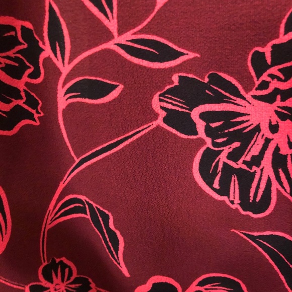 OLM Floral Blouse w/ Elastic Waist & Balloon Sleeves - Picture 15 of 16